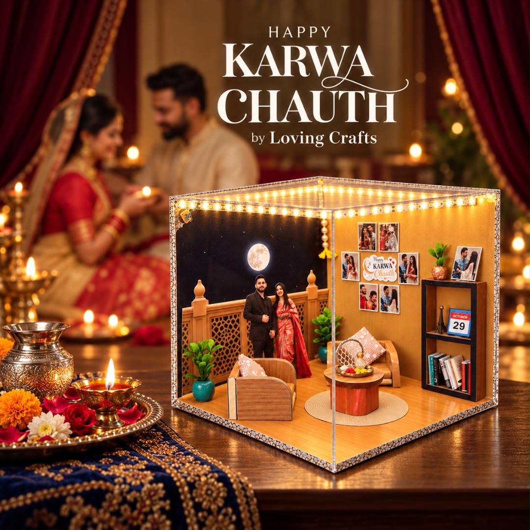 3D Room Miniature Frame For Karwa Chauth