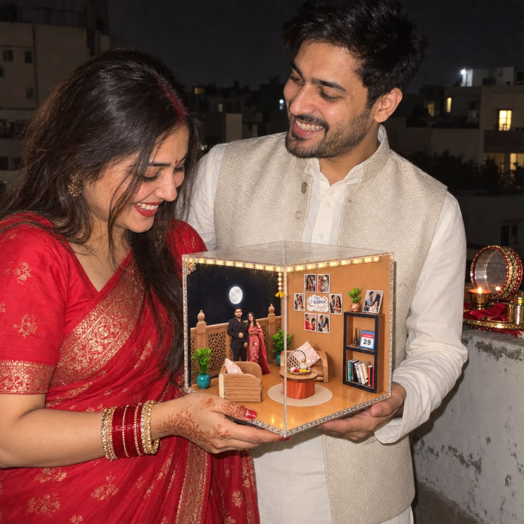 3D Room Miniature Frame For Karwa Chauth
