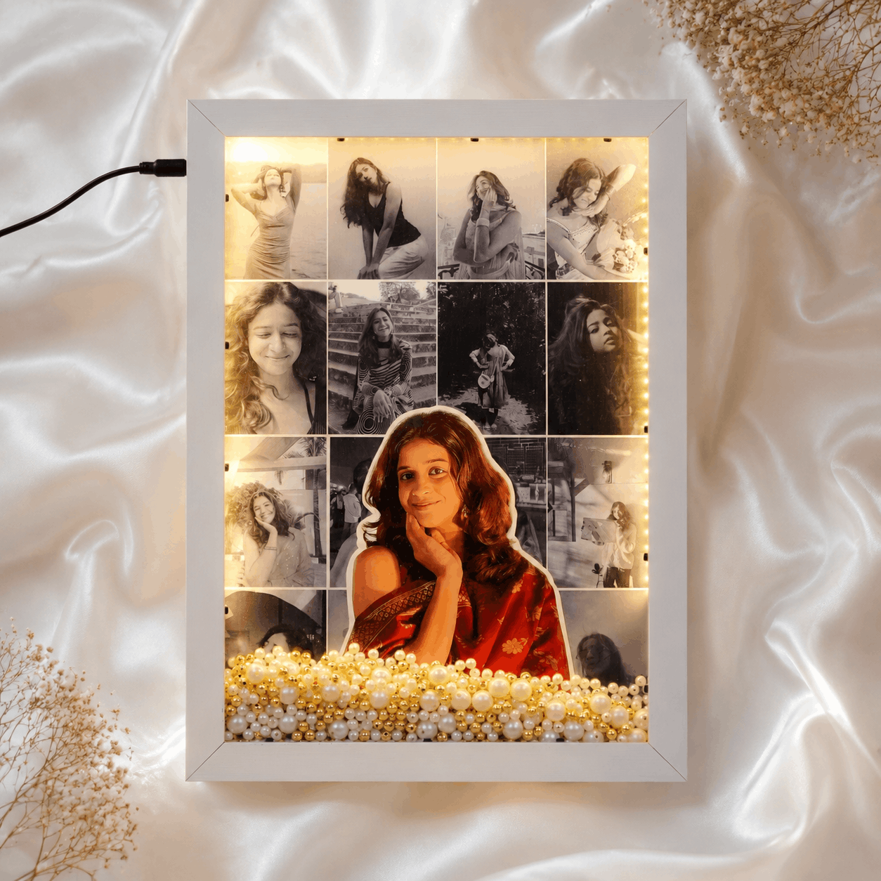 Beautiful LED Floating Pearl Frame