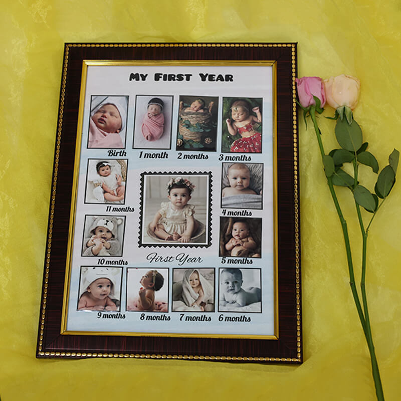 First Year Baby Frame: A Journey of Milestones in Pictures