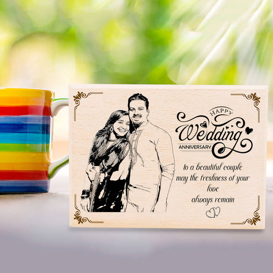 Engraved Personalized Wooden Photo Frame