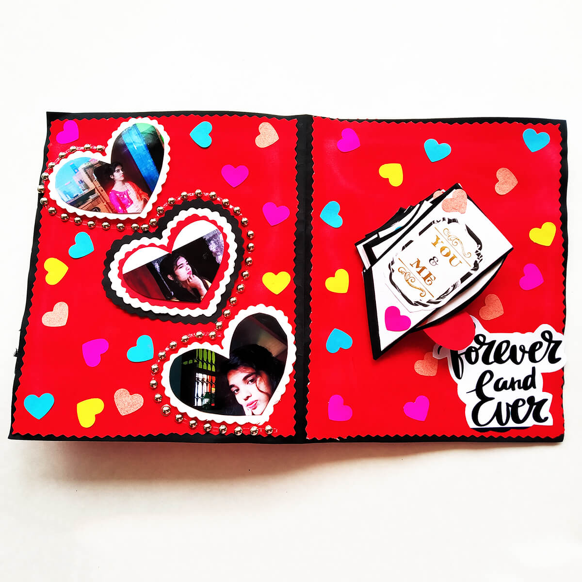 Mini Heart Fold Card