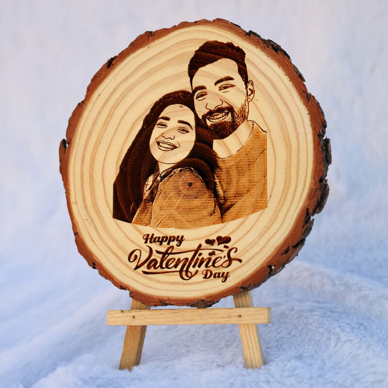 Valentine Special Wooden Slice | Natural Wooden Slice For Valentine’s Day