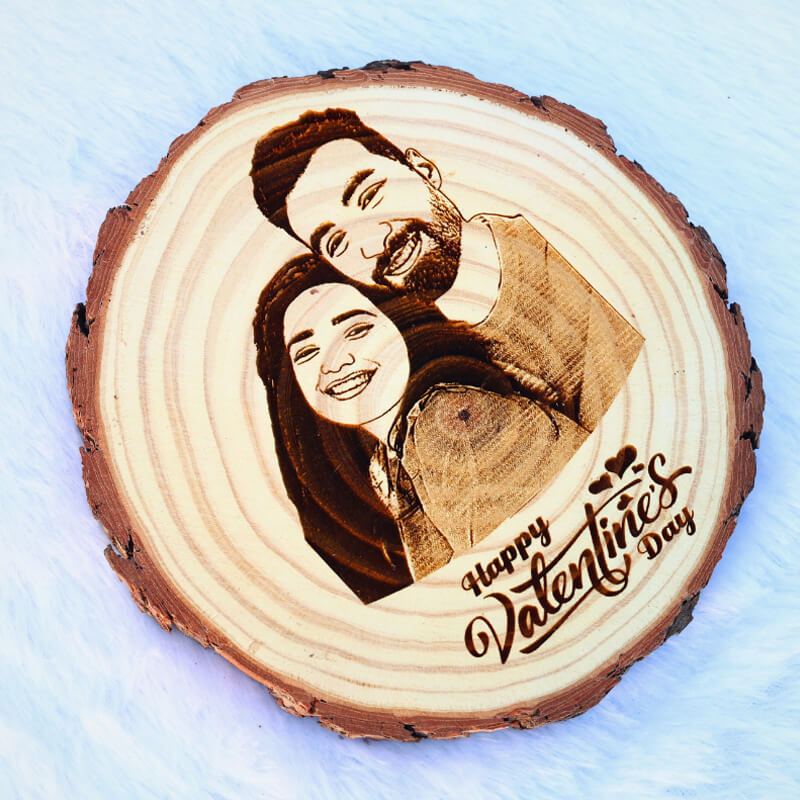 Valentine Special Wooden Slice | Natural Wooden Slice For Valentine’s Day