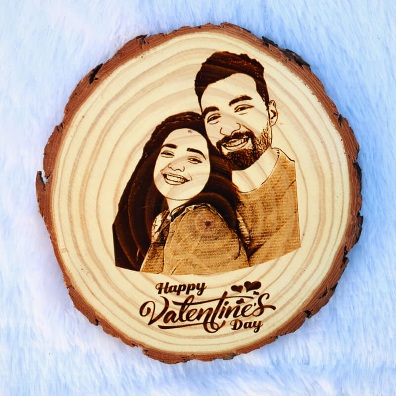 Valentine Special Wooden Slice | Natural Wooden Slice For Valentine’s Day