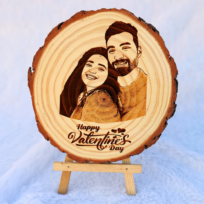 Valentine Special Wooden Slice | Natural Wooden Slice For Valentine’s Day