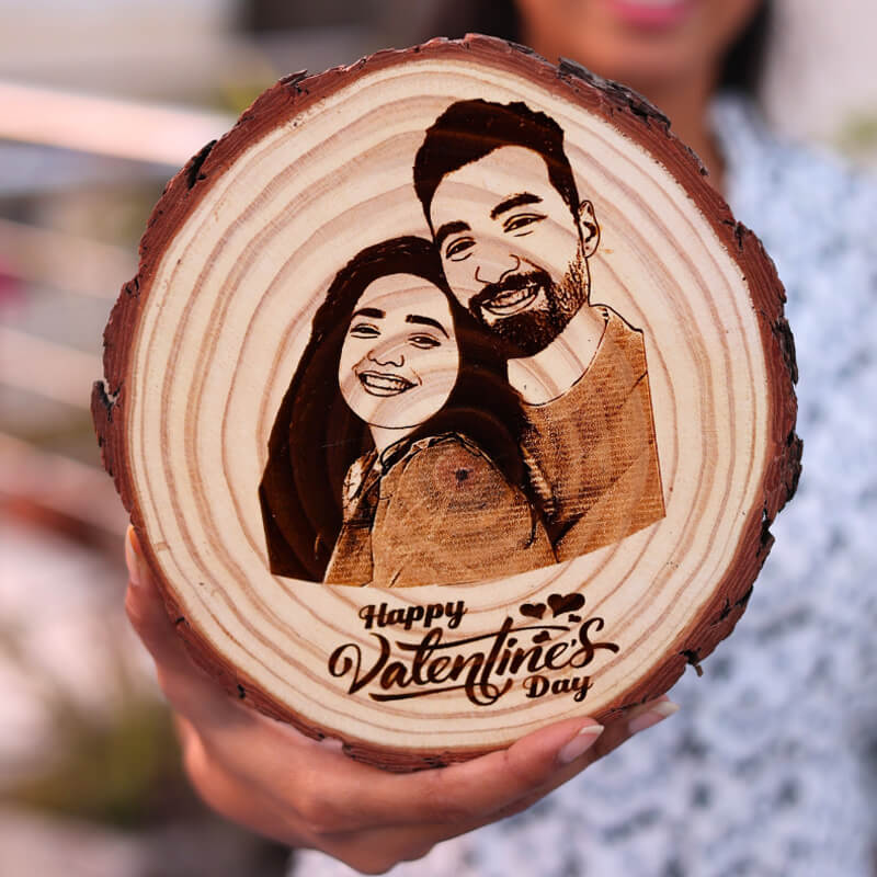 Valentine Special Wooden Slice | Natural Wooden Slice For Valentine’s Day